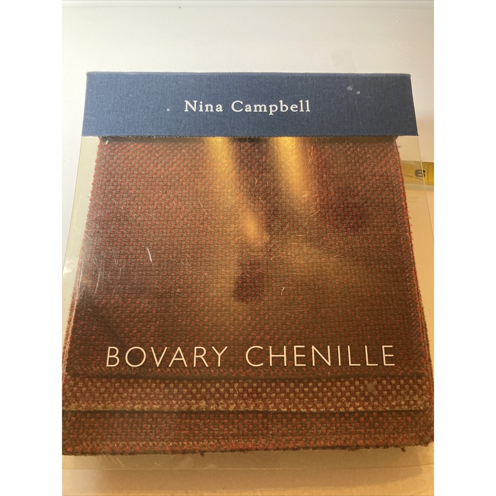 Nina Campbell Bovary Chenille Fabric Sample Book